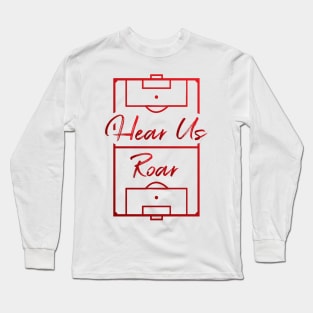 England Hear Us Roar Ladies Supporters Long Sleeve T-Shirt